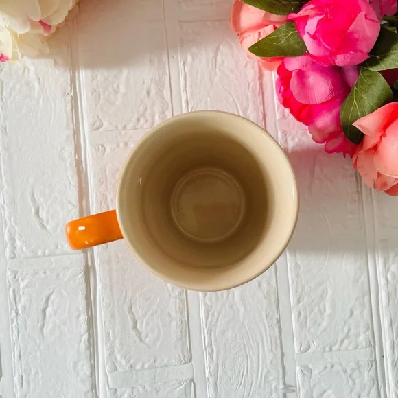 New Le Creuset Extra-Large Logo Coffee Mug Flame 20oz - Picture 6 of 6